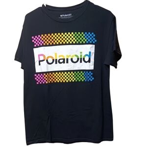 Polaroid Men's Tee with Colorful Logo